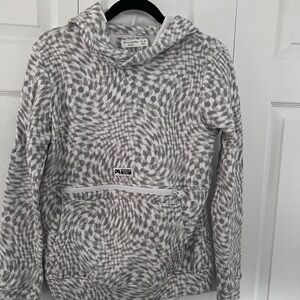 Abercrombie Kids Gray and White Hoodie